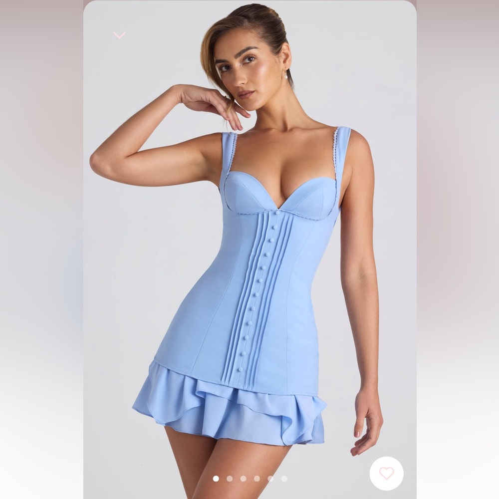 Oh Polly Light Blue Mini Dress